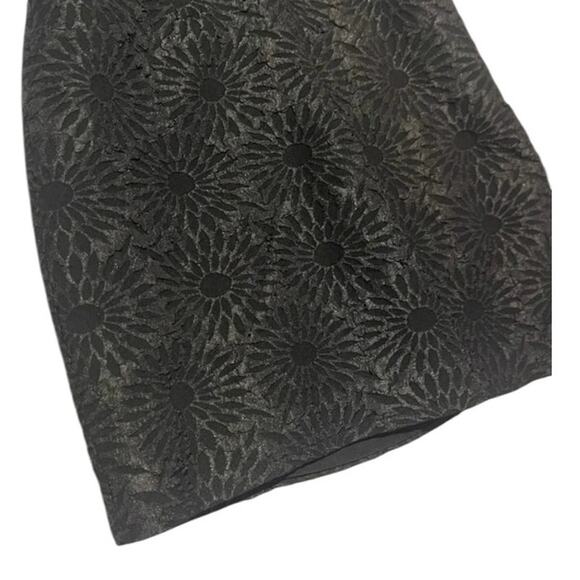 Princess Polly Naomi Cut Out Strapless Textured Floral Black Mini Dress Size 4 - Picture 7 of 11